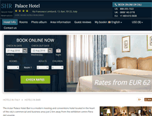 Tablet Screenshot of palacehotel-bari.com